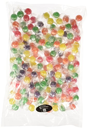 SweetGourmet Traditional Sour Fruit Balls | Bulk Hard Candy Individually Wrapped | 2 Pound Bag | Perfect for Parties, Office Snacks & Candy Buffets