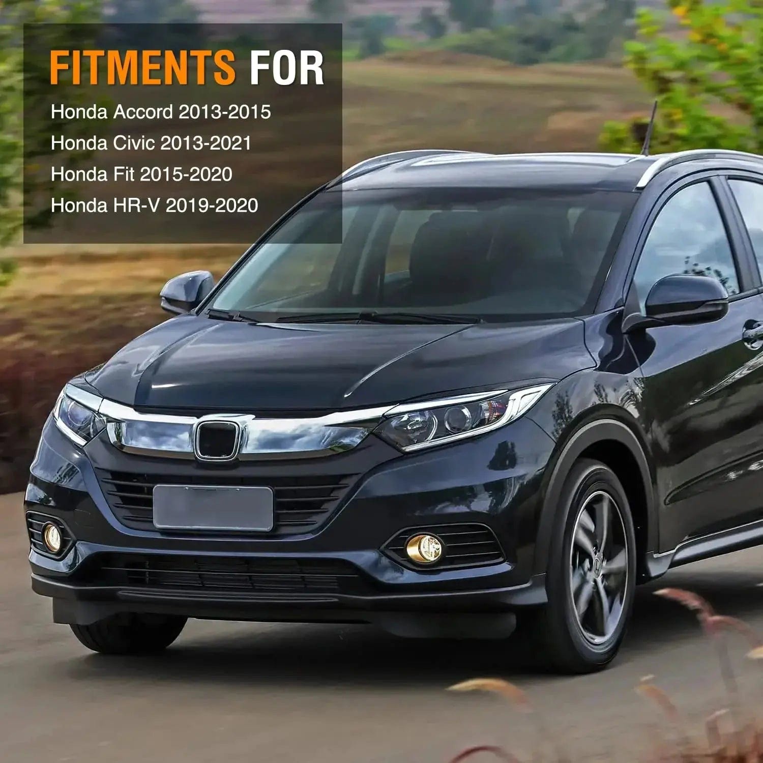2013-2021 Honda Accord Civic Fit HRV Fog Lights Assembly - Compatible with Multiple Models - Perfect for Night Driving & Foggy Conditions