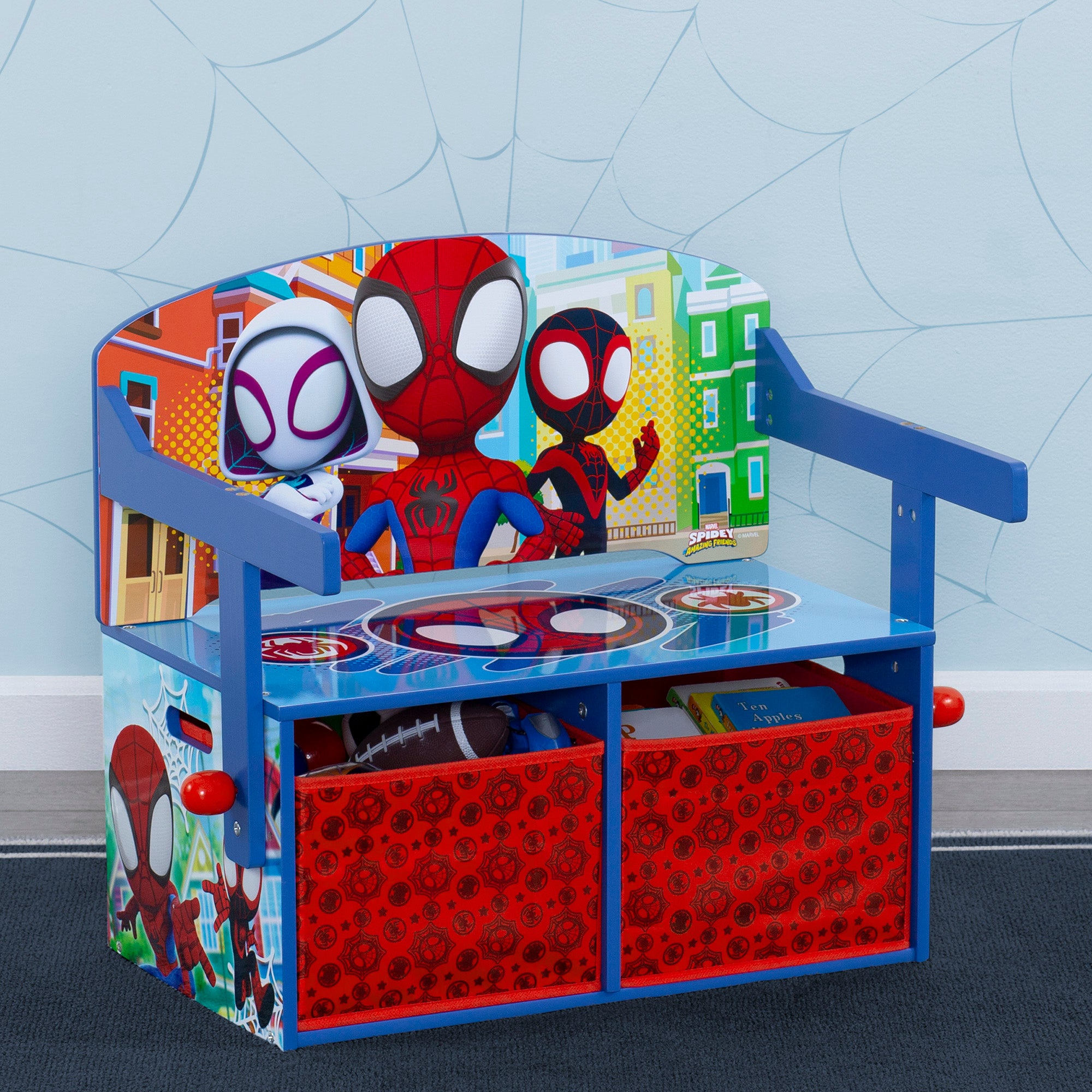 Spidey and His Amazing Friends Kids Activity Bench - Fun Learning Toy for Toddlers & Preschoolers - Perfect for Playtime, Birthday Gifts & Early Childhood Development