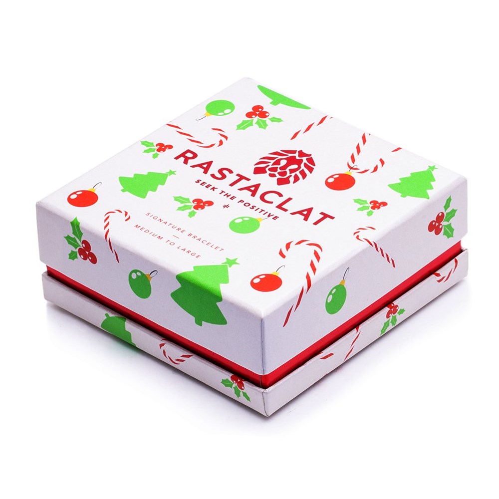 Rastaclat Ugly Sweater V2 Boxed Bracelet for Men - Adjustable Wristband for Christmas, Holiday Gifts & Casual Wear (Medium/Large)