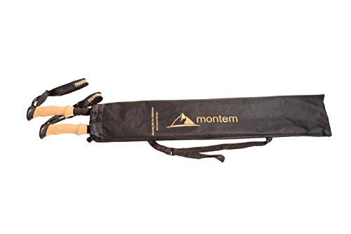 Montem 3K Carbon Fiber Trekking Poles - Ultralight Hiking Sticks with Shock Absorption & Quick Lock System - Weather Resistant Walking Sticks for Hiking, Backpacking & Outdoor Adventures (Pair)