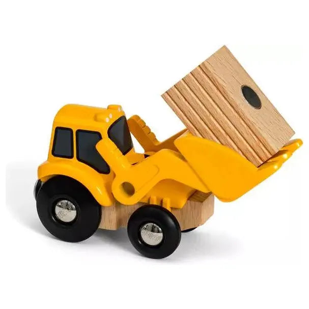 Brio Loader - Premium Wooden Toy Construction Vehicle for Kids | Fun & Educational STEM Play | Perfect for Indoor & Outdoor Playtime, Sandbox, and Construction-Themed Birthday Gifts