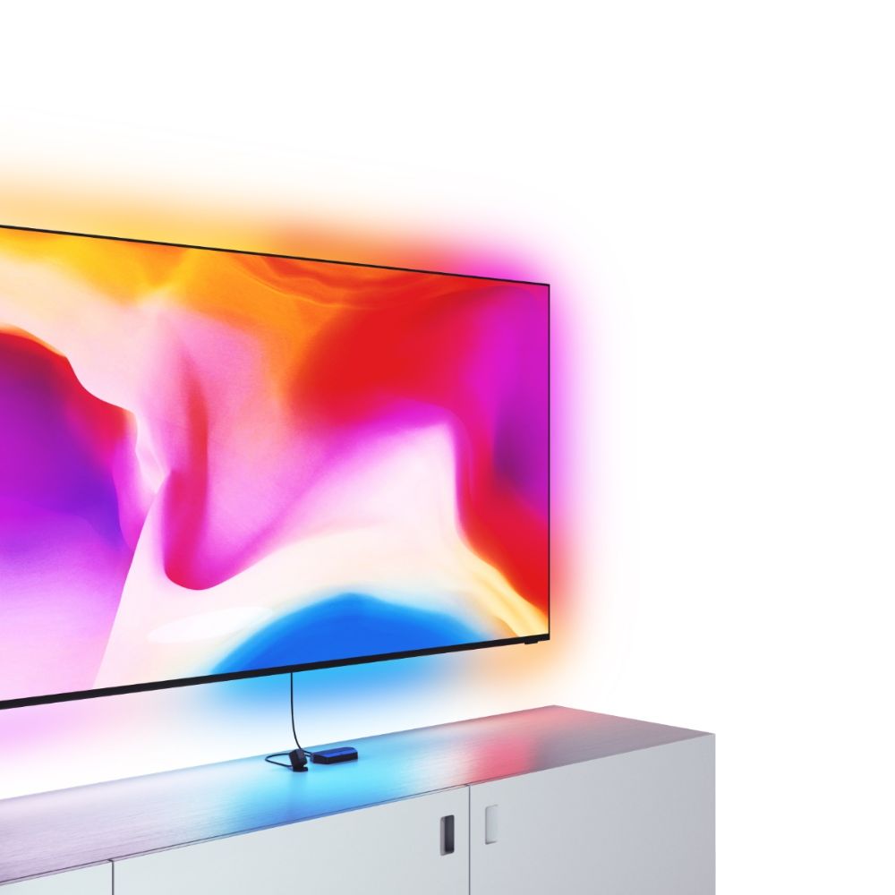 Nanoleaf 4D Screen Mirror & Lightstrip Kit - 17ft/5.2m RGBIC Smart LED Backlight for 55-85 Inch TVs & Monitors | Sync with Movies, Games & Music | Immersive Home Theater & Gaming Setup