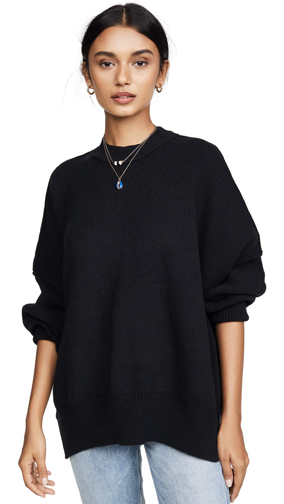 Free People Women's Easy Street Tunic Sweater - Cozy Knit Long Sleeve Pullover for Casual Wear, Layering & Fall Fashion