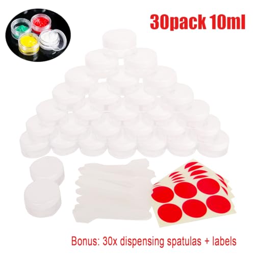 30x 10ml White