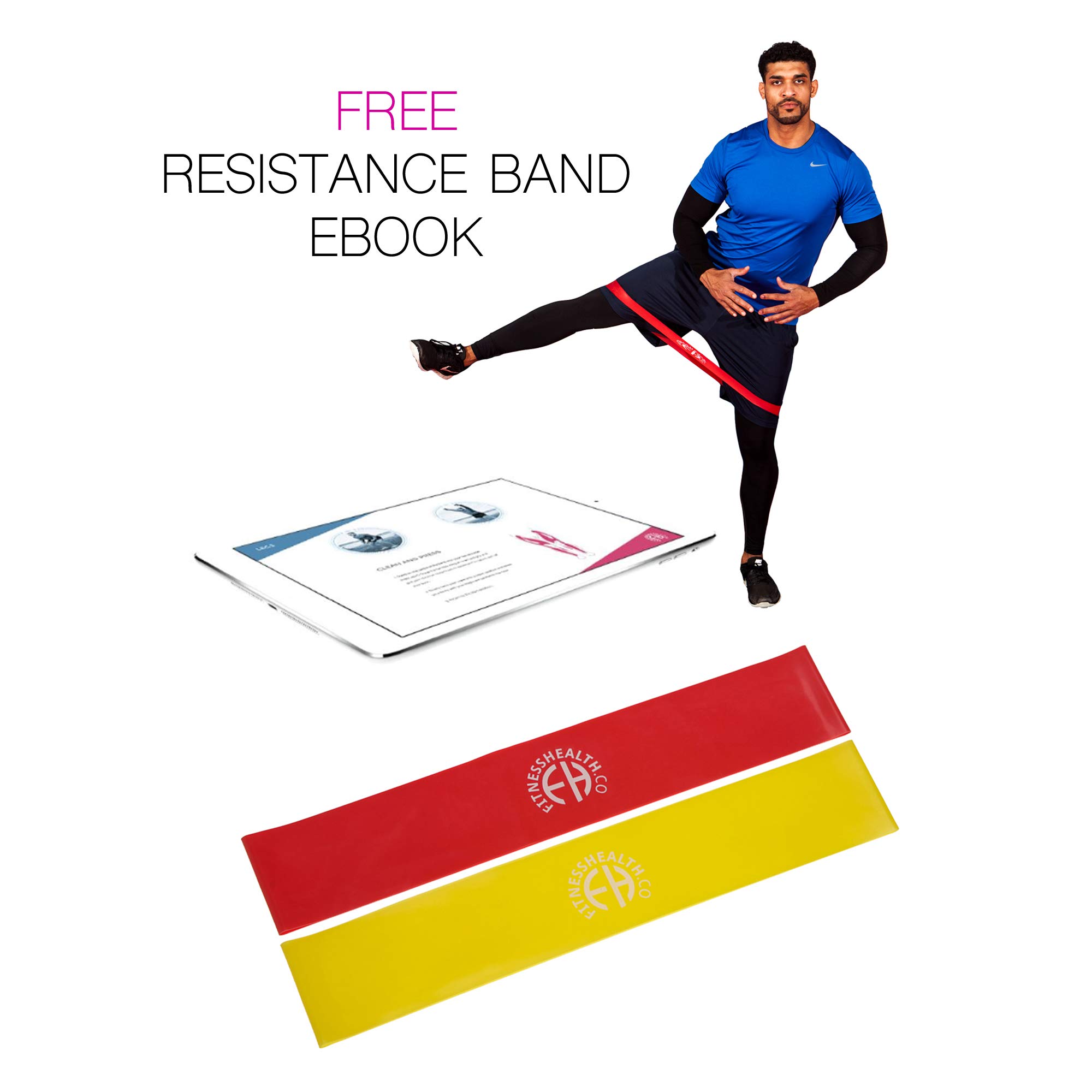 FH Pro Fitness Resistance Bands 14lbs - Workout & Home Gym Training