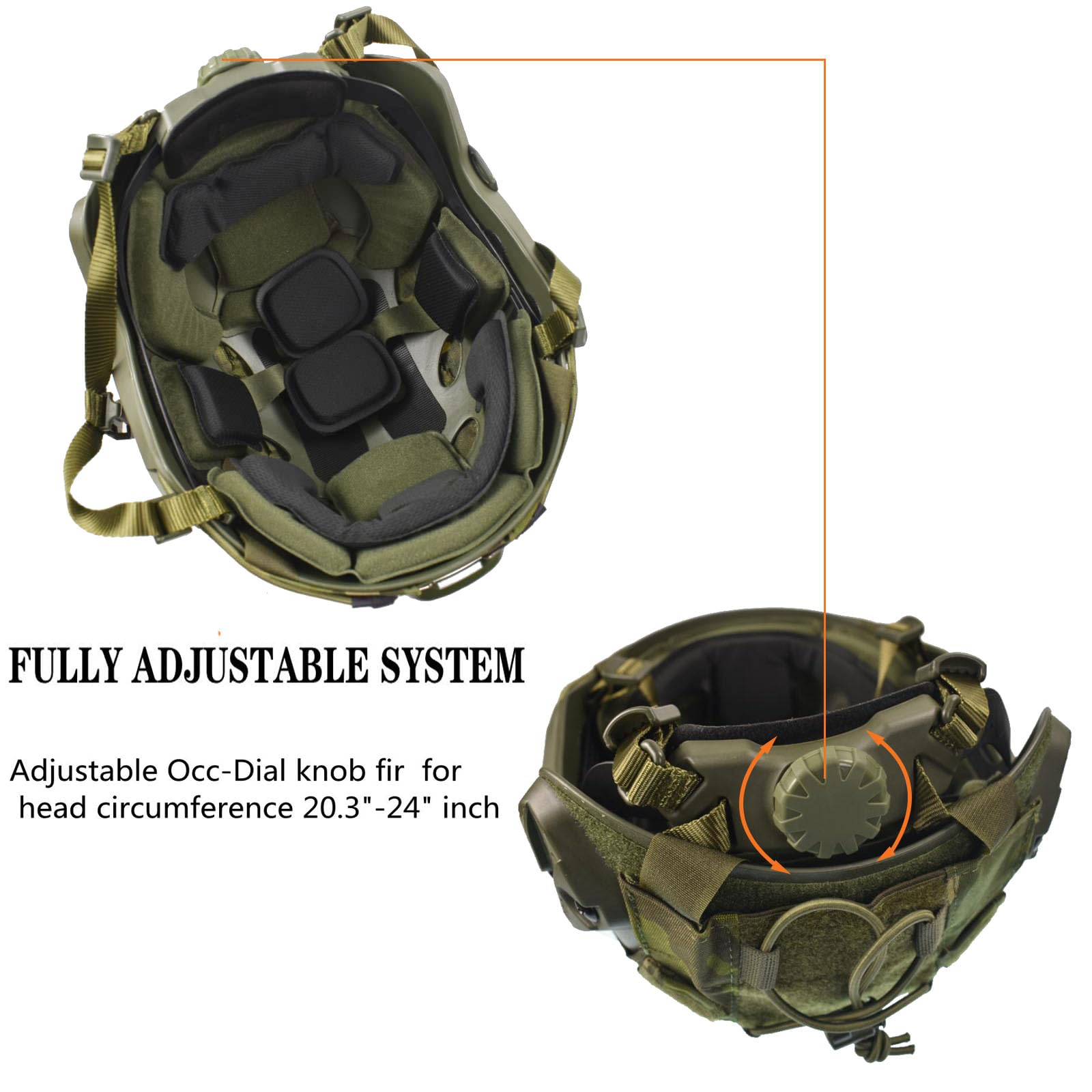Tactical Airsoft Fast Helmet Set with Military Headset & Cover - Adjustable Memory Foam Protective Padding for Adults & Teens - Perfect for Paintball, Airsoft & Military Simulation Games