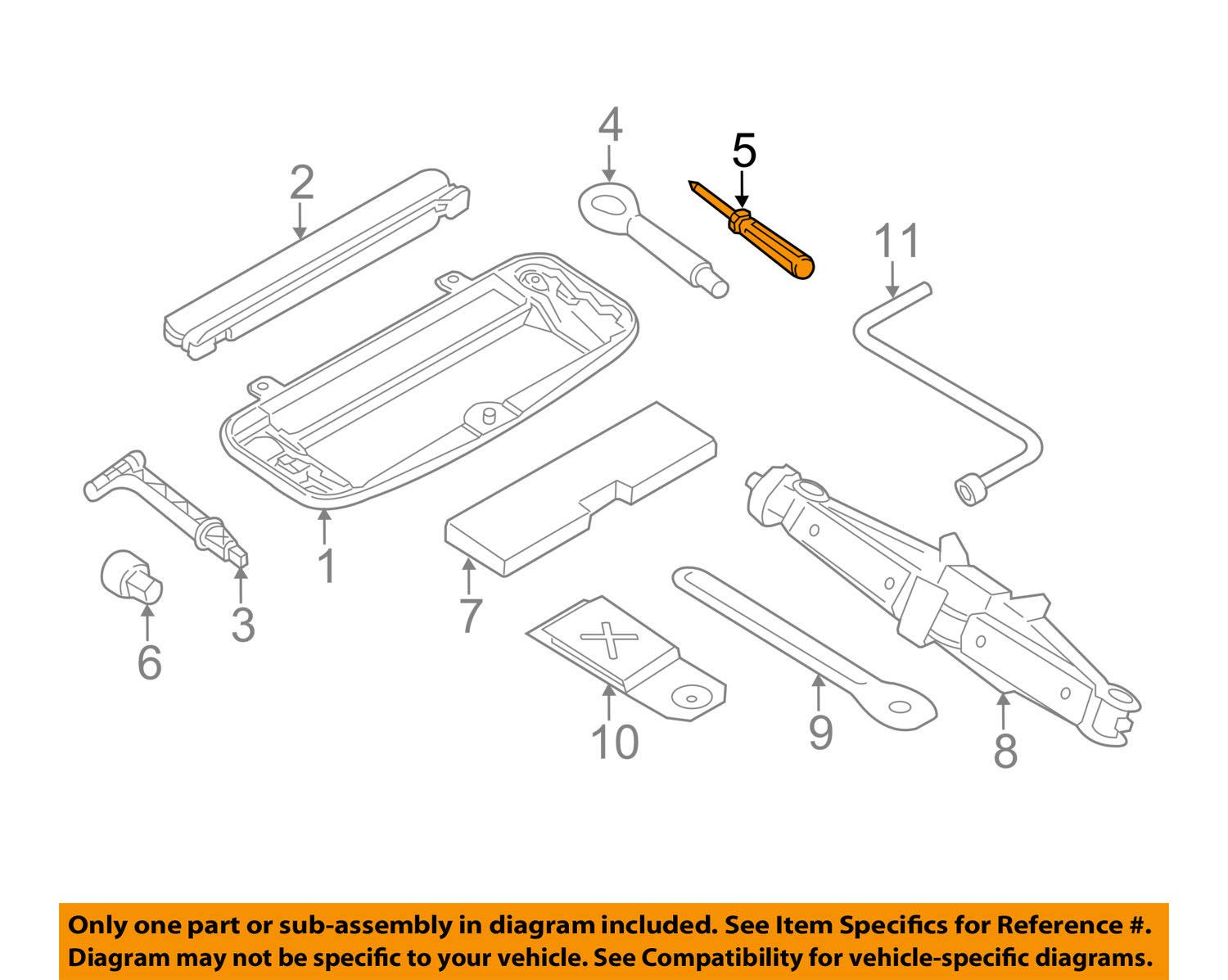 BMW 71-11-1-179-629 Screwdriver (Part# 711010) - 1 Pack - Professional Automotive Tool Kit for Car Repair & Maintenance - Perfect for BMW Vehicle DIY Fixes & Garage Use