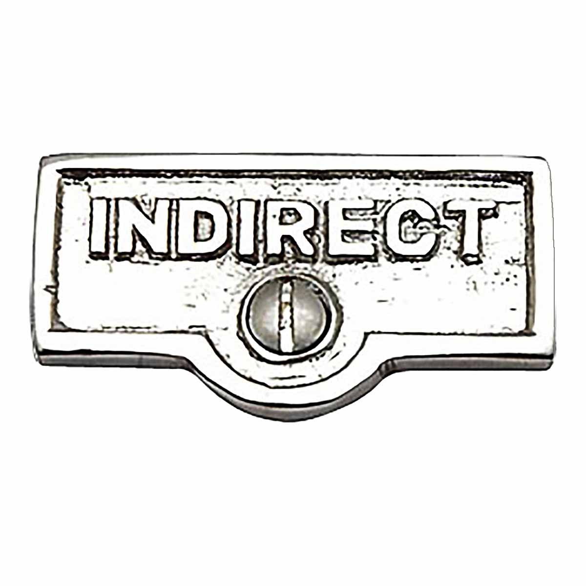 Switch Plate Tags - INDIRECT Name Signs & Labels in Chrome/Brass - Perfect for Home Renovation, Office Organization & DIY Projects