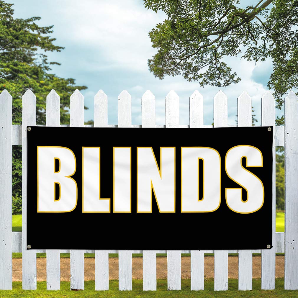 Durable 12x30 Inches Vinyl Banner with 4 Grommets - Weatherproof Outdoor Advertising Sign for Retail, Yard & Industrial Use | Perfect for Business Promotion, Events & Backyard Decor