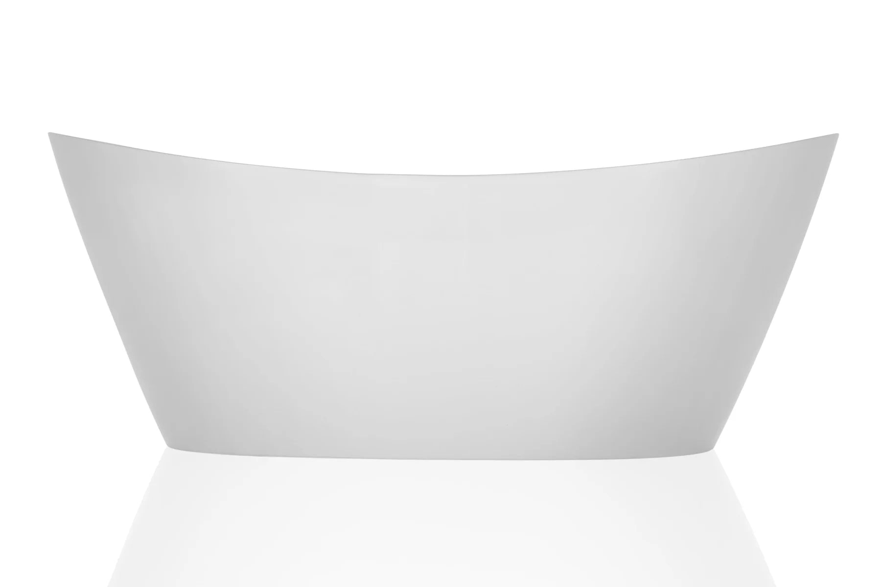 Empava 67-Inch Freestanding Soaking Bathtub - White Acrylic Luxury Tub for Bathroom (67FT1518) | Perfect for Master Bathroom, Spa Retreat & Relaxation