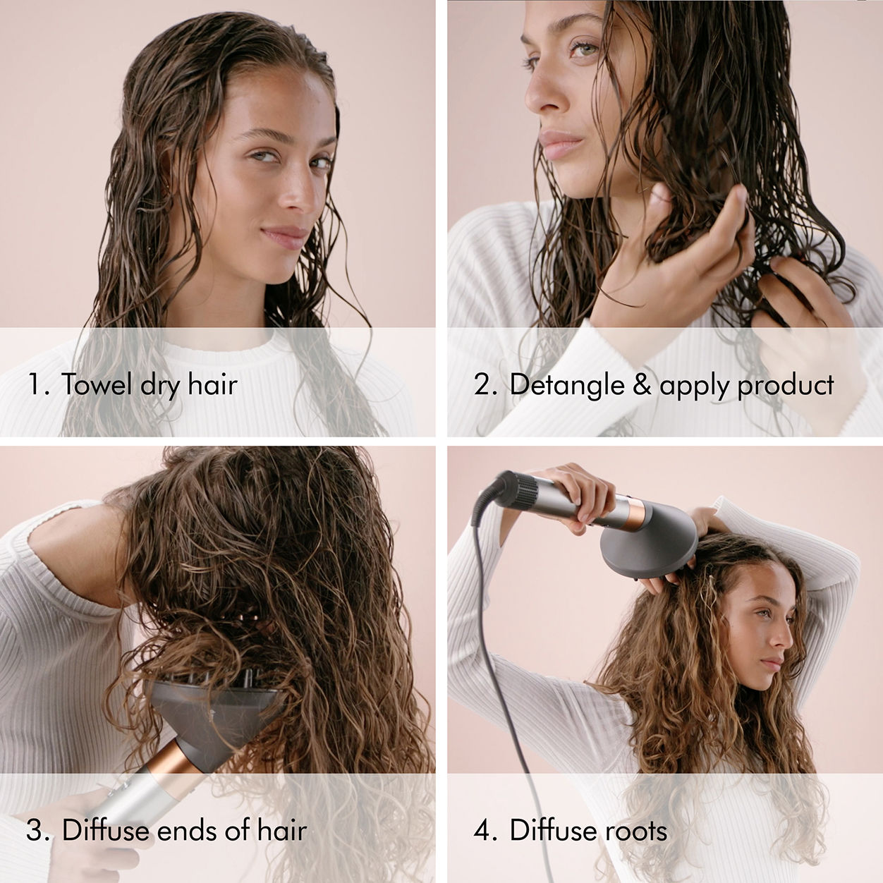 Dyson Airwrap Multi-Styler Complete Long Diffuser for Curly & Coily Hair - Salon-Quality Styling at Home for Bouncy Curls & Defined Coils