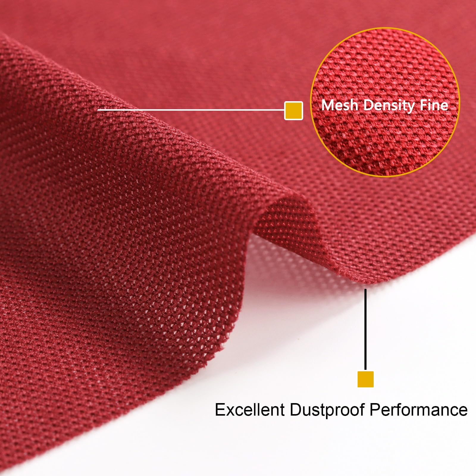 1 Yard Speaker Grill Cloth Fabric - Acoustically Transparent Stereo Mesh for Home Speaker Replacement (36