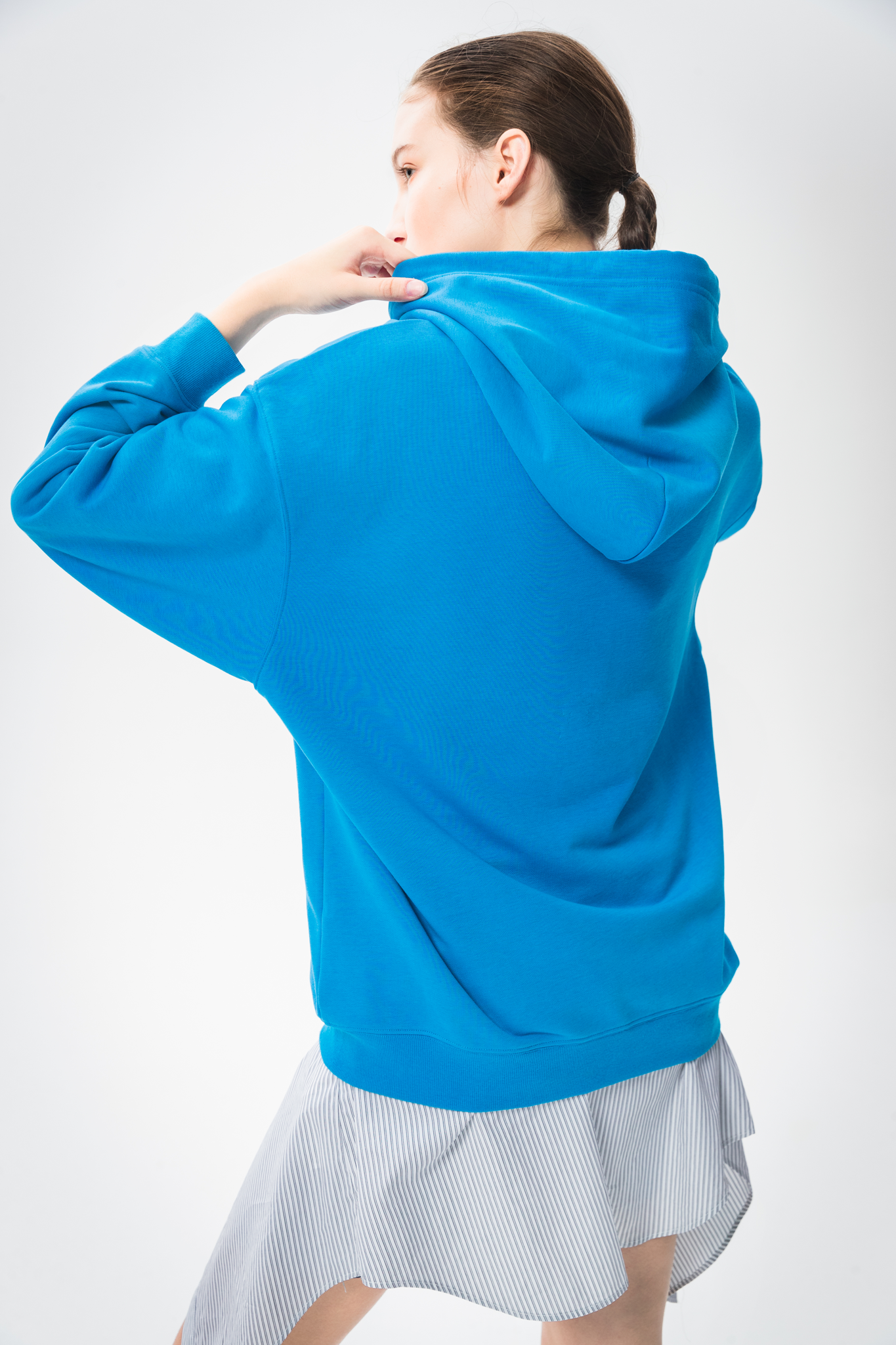 Davis Blue Hoodie for Men - Soft Cotton Pullover Sweatshirt with Kangaroo Pocket | Casual Wear, Street Style, Gym & Outdoor Activities