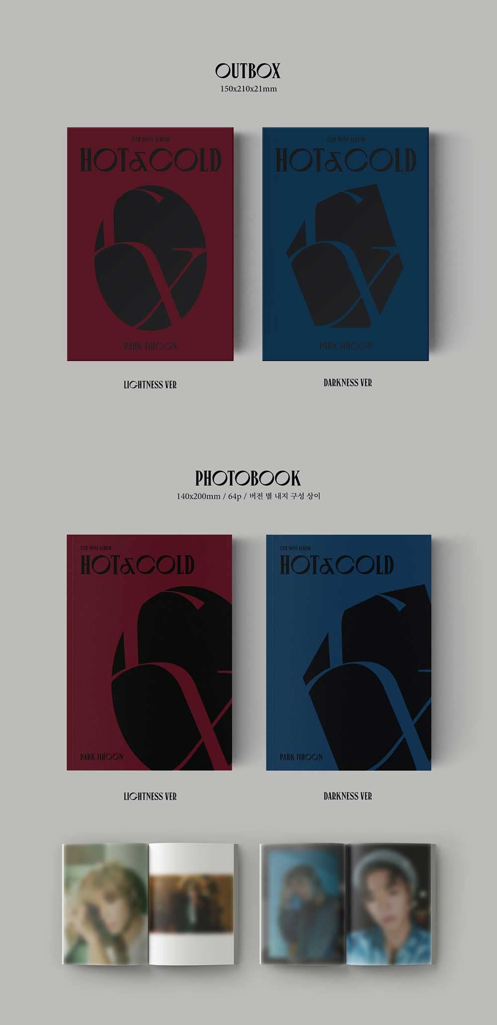 Park JI Hoon - HOT&Cold (5th Mini Album) K-Pop CD with Photobook - Random Version | Perfect for K-Pop Collectors & Fans, Great Gift for Music Lovers