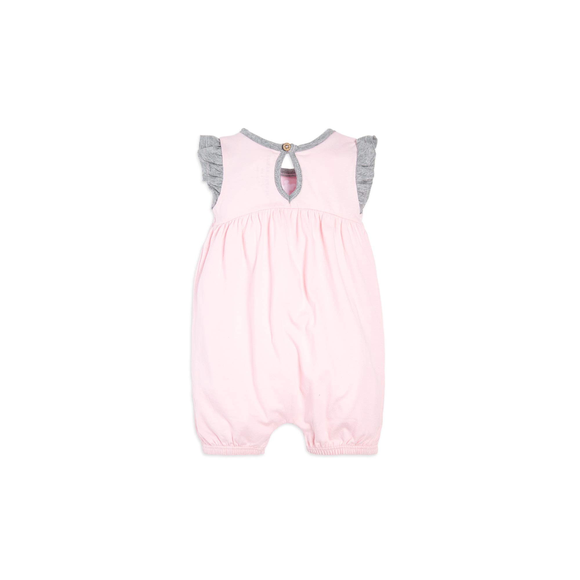 Burt's Bees Baby Girls' Organic Cotton Rompers - 2-Pack Bubble Jumpsuits | Soft & Breathable One-Piece Outfits for Newborns & Infants | Perfect for Playtime, Daycare & Family Outings