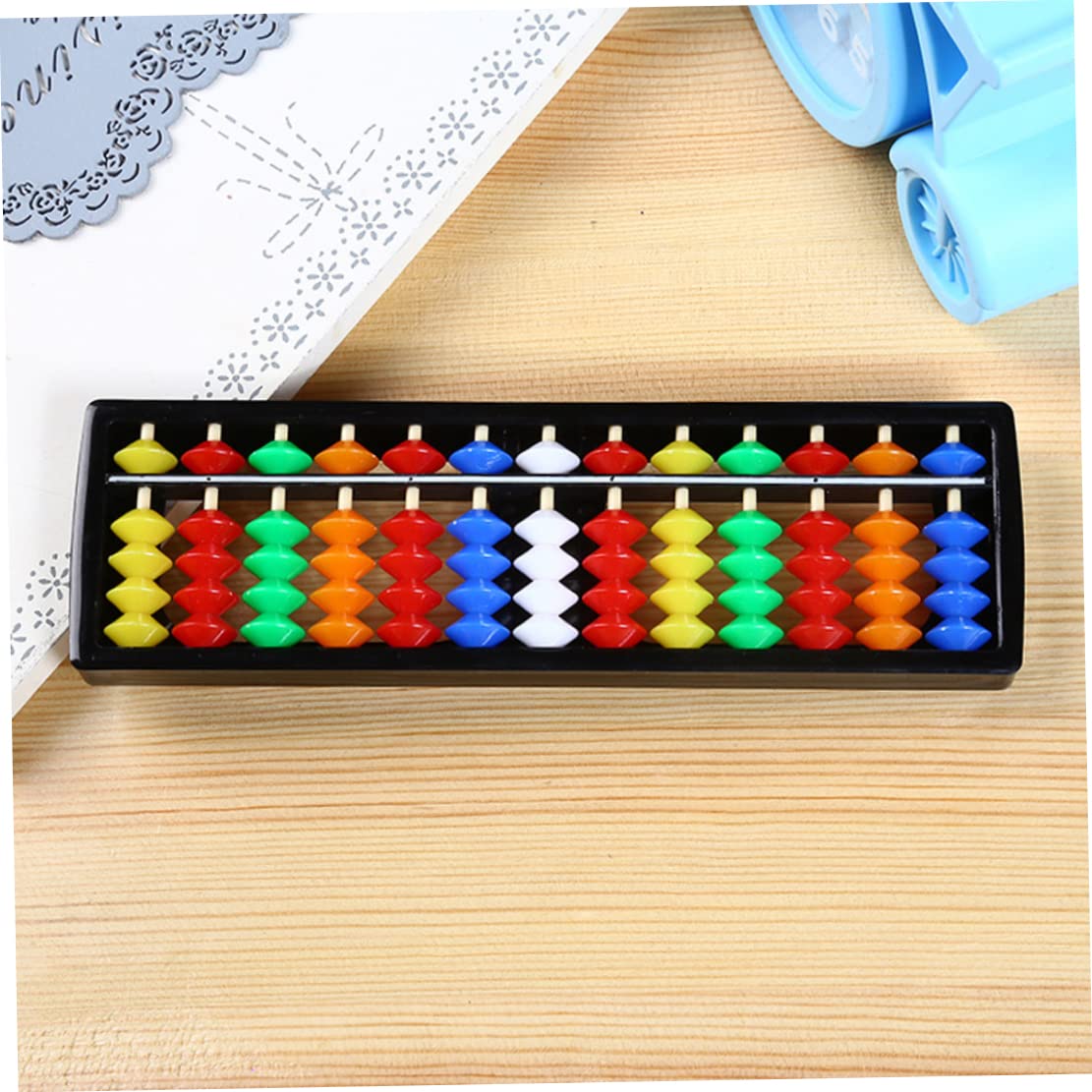 Chinese Abacus Calculator - Plastic Counting Tool for Kids Math Learning | Educational Abacus for Children | Perfect for Homeschooling & Classroom Math Activities
