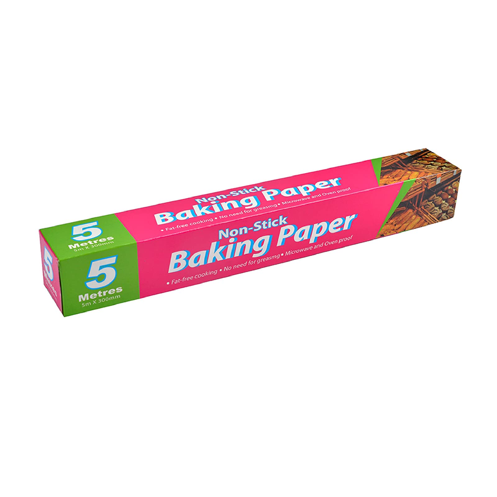 Premium Unbleached Baking Parchment Paper - 5 Meters Food Grade Non-Stick Baking Sheets for Oven, Grilling & BBQ | Eco-Friendly, Heat-Resistant & Multipurpose Kitchen Essential for Baking Cookies, Roasting Vegetables & Lining Pans