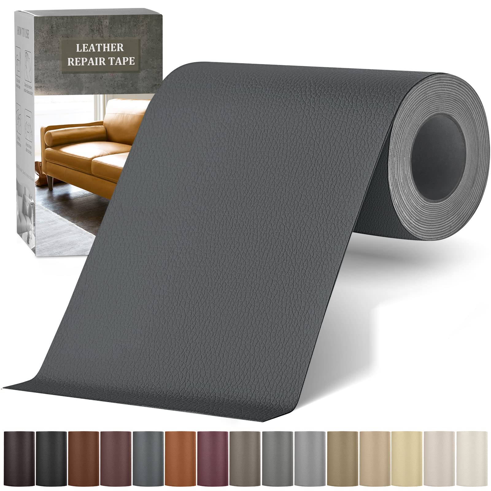 Self-Adhesive Leather Repair Patch Kit - 4