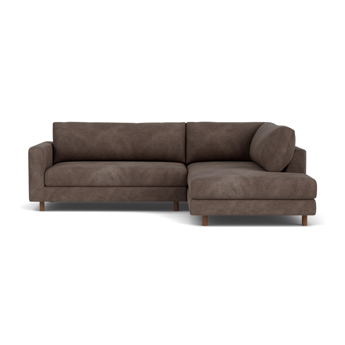 Douglas Fabric Right Corner Sofa - Modern L-Shaped Sectional Couch for Living Room, Small Spaces & Apartments | Comfortable Upholstered Furniture for Family Gatherings & Movie Nights