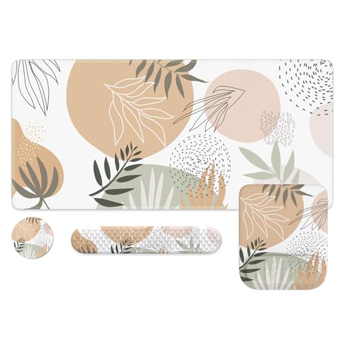 Morandi Green Boho Tropical Leaves