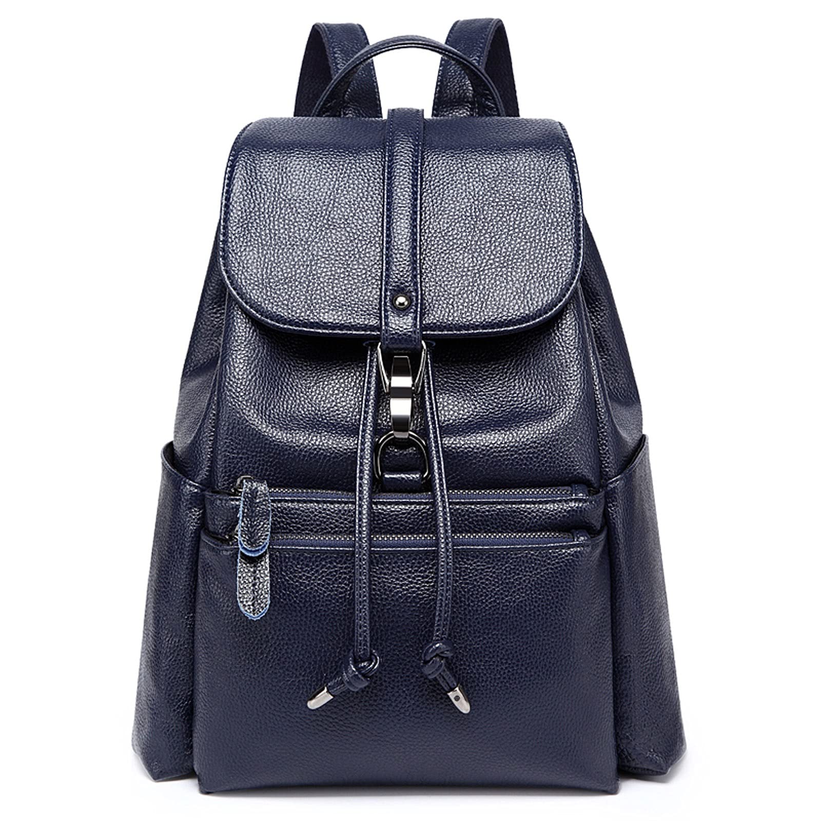 Women's Convertible Anti-Theft Leather Backpack Purse - Stylish Shoulder Bag & Satchel Handbag for Women, Ladies & Girls | Perfect for Work, Travel & School (Black)