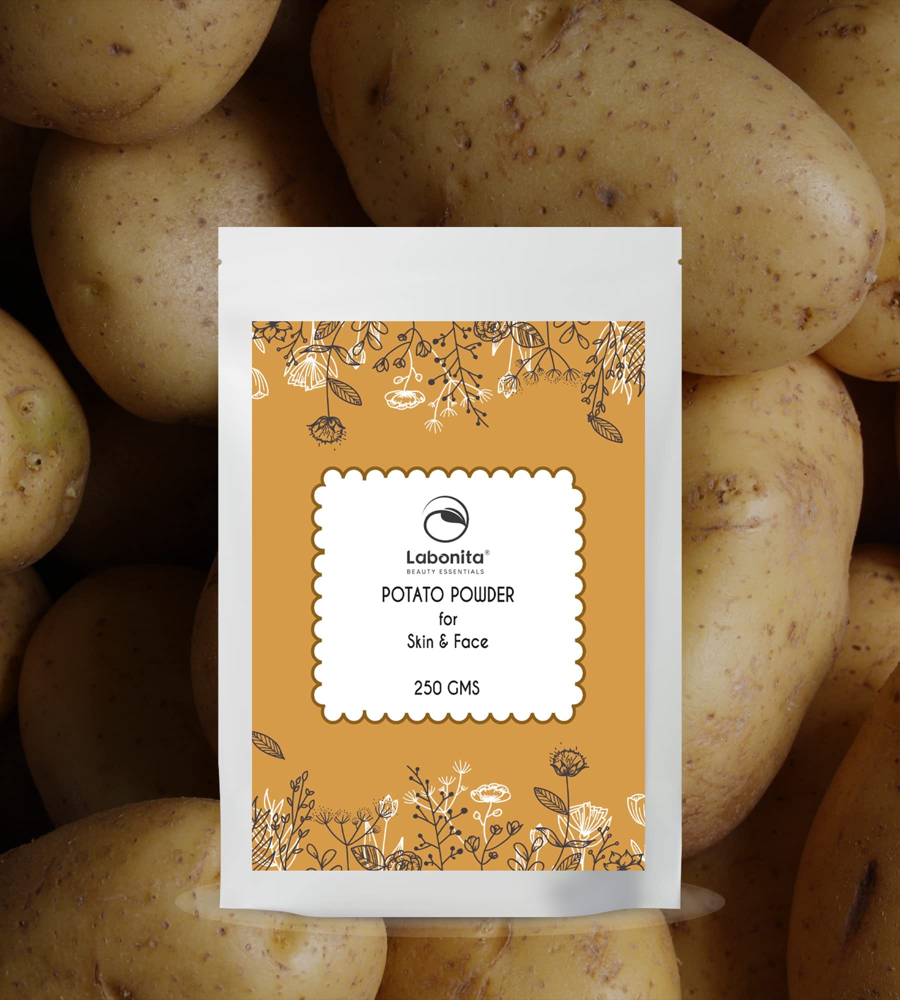 Labonita Potato Powder for Skin & Body - Natural Brightening Face Powder for Glowing Skin | Perfect for DIY Face Masks, Dark Spot Treatment & Skin Care Routine
