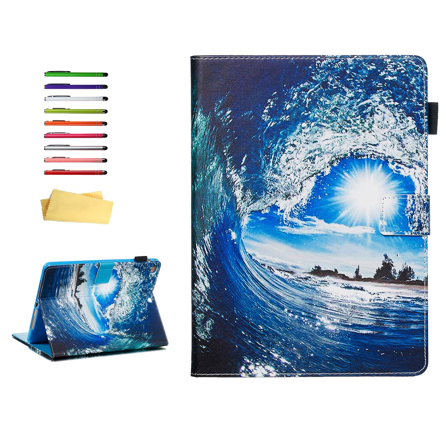 Premium PU Leather Smart Wallet Stand Folio Case for iPad 6th/5th Gen 9.7
