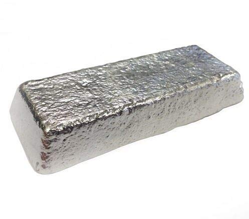RotoMetals 99.9% Pure Whole Tin Ingot for Casting, Jewelry Making & DIY Metal Projects - High-Quality Metal Alloy Ingots