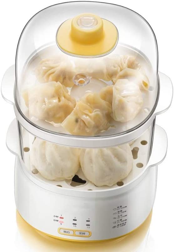 ADAPEY 2-Tier Electric Food Steamer - Large Capacity Egg Cooker & Food Warmer for Healthy Breakfast, Vegetables & Meal Prep | Perfect for Home, Office & Quick Meals