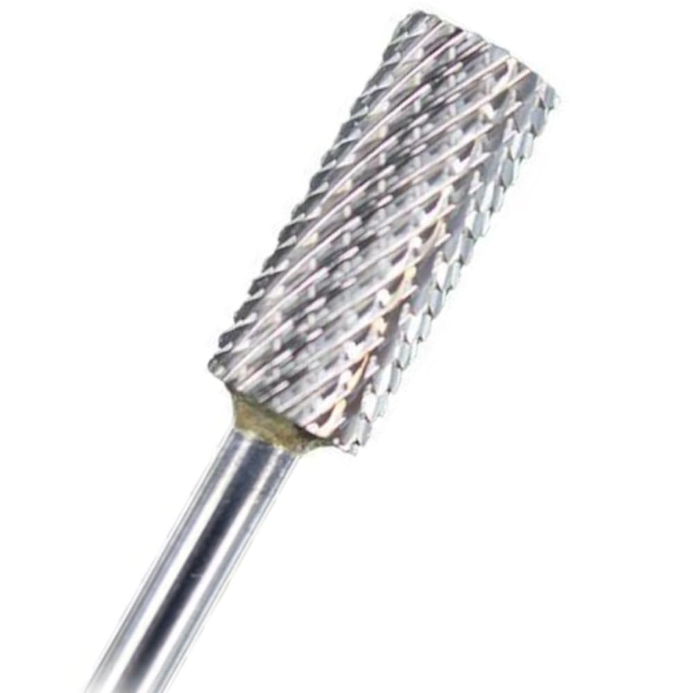 Medicool Silver Carbide Small Barrel Two-Way Nail File Bits for Acrylic & Gel Nails (1/8