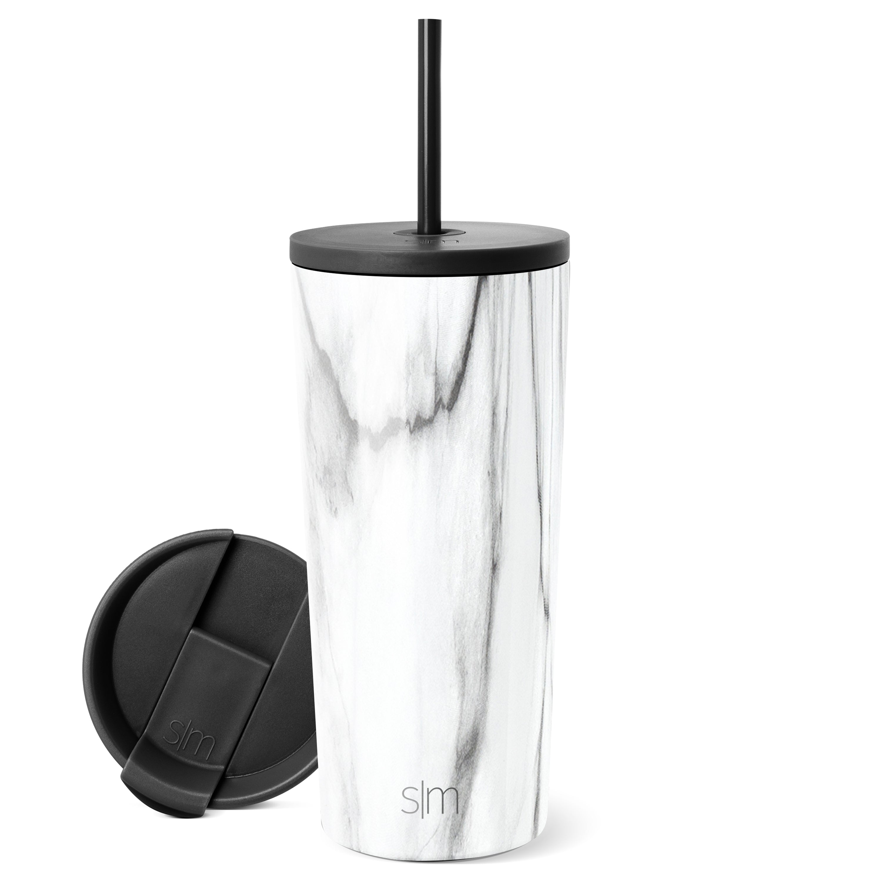20oz Classic Stainless Steel Tumbler with Lid - Insulated Coffee Travel Mug for Hot & Cold Drinks - Perfect for Office, Gym, Camping and Outdoor Activities