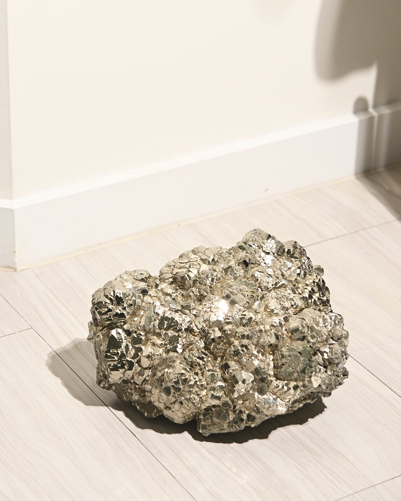 44lb Natural Pyrite Cluster - Large Raw Pyrite Specimen for Mineral Collectors & Home Decor | Perfect for Display, Healing Crystals & Feng Shui Decorations