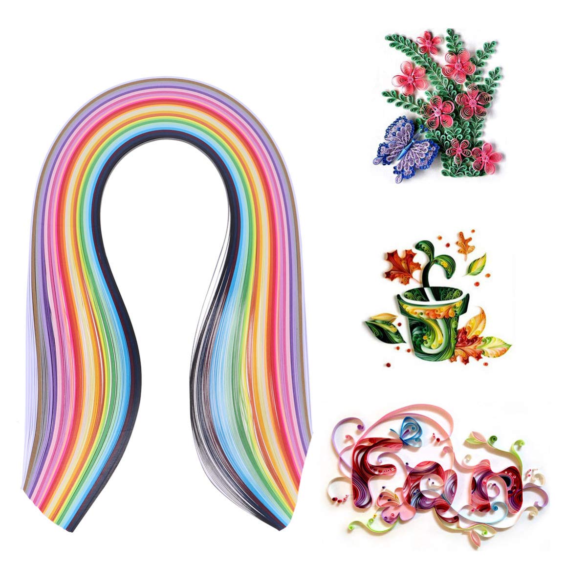 Healifty 520-Piece Quilling Art Tool Kit - DIY Paper Quilling Strips, Craft Supplies for Scrapbooking, Card Making & Home Decor | Perfect for Beginners & Advanced Crafters