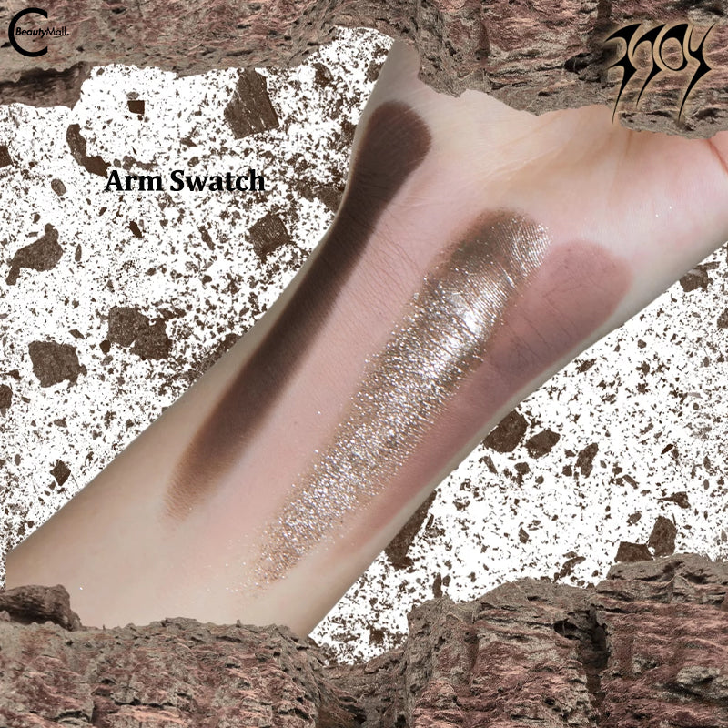 EXILEJOY Exile Paradise 36℃ Temperature Change Eyeshadow Palette - Gray & Pink Shades for Day to Night Makeup Looks | Perfect for Parties, Dates, and Special Occasions