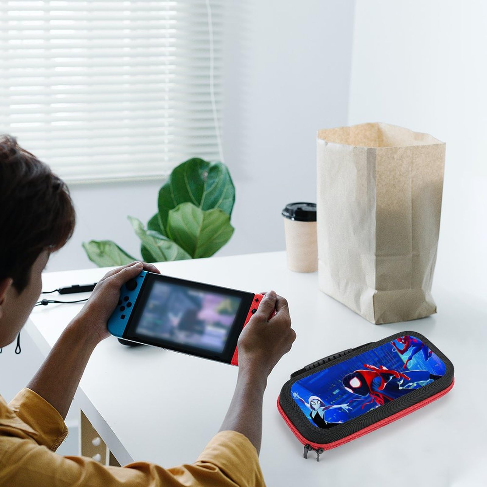 Premium Nintendo Switch OLED Case - Durable Protective Travel Cover for Nintendo Switch & Switch OLED with Extra Storage Space | Perfect for Gaming On-The-Go, Travel Protection & Accessories Organization