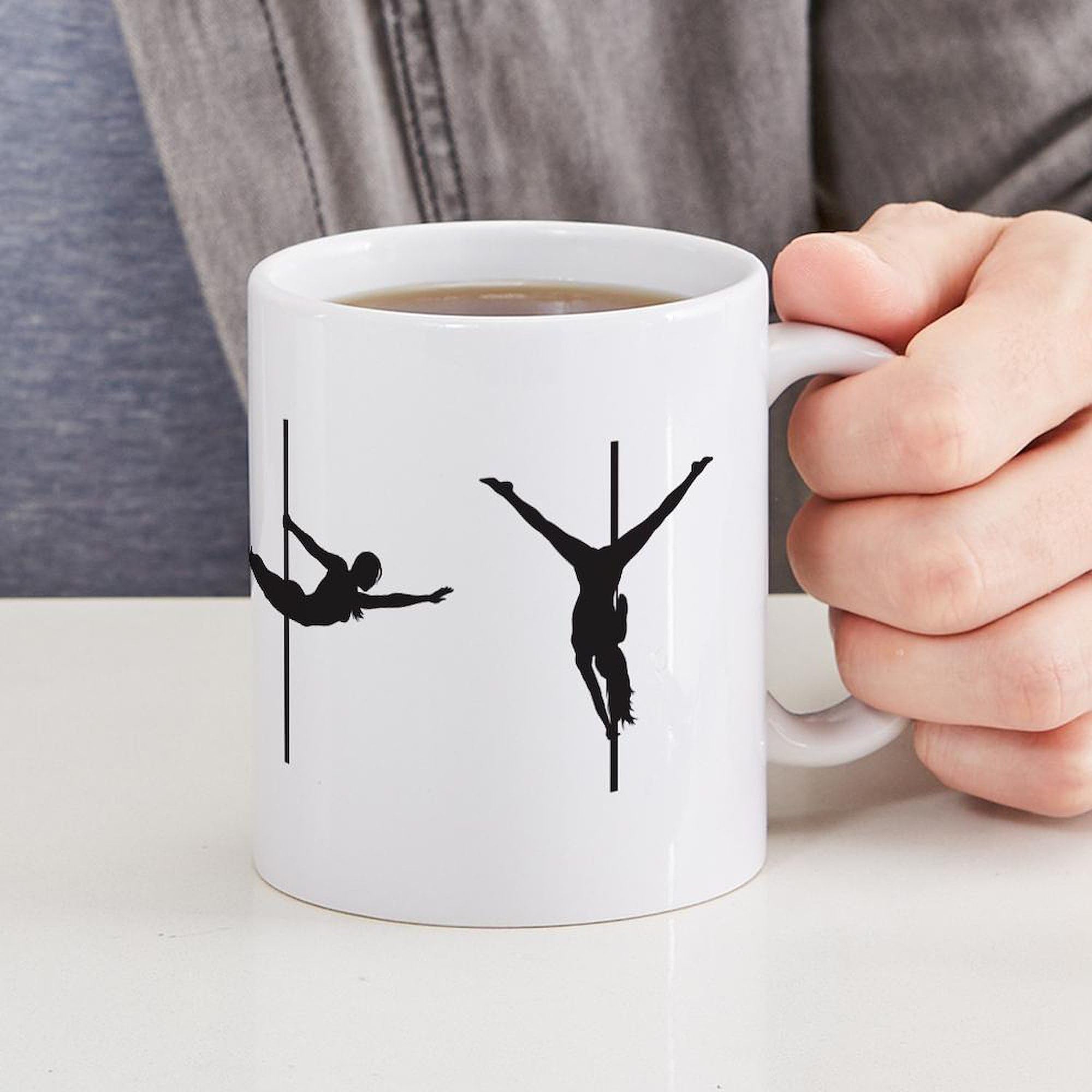 Pole Dance Coffee Mug - 11 oz (325 ml) Ceramic Cup for Coffee, Tea & Hot Drinks - Perfect for Dance Enthusiasts & Gift Giving
