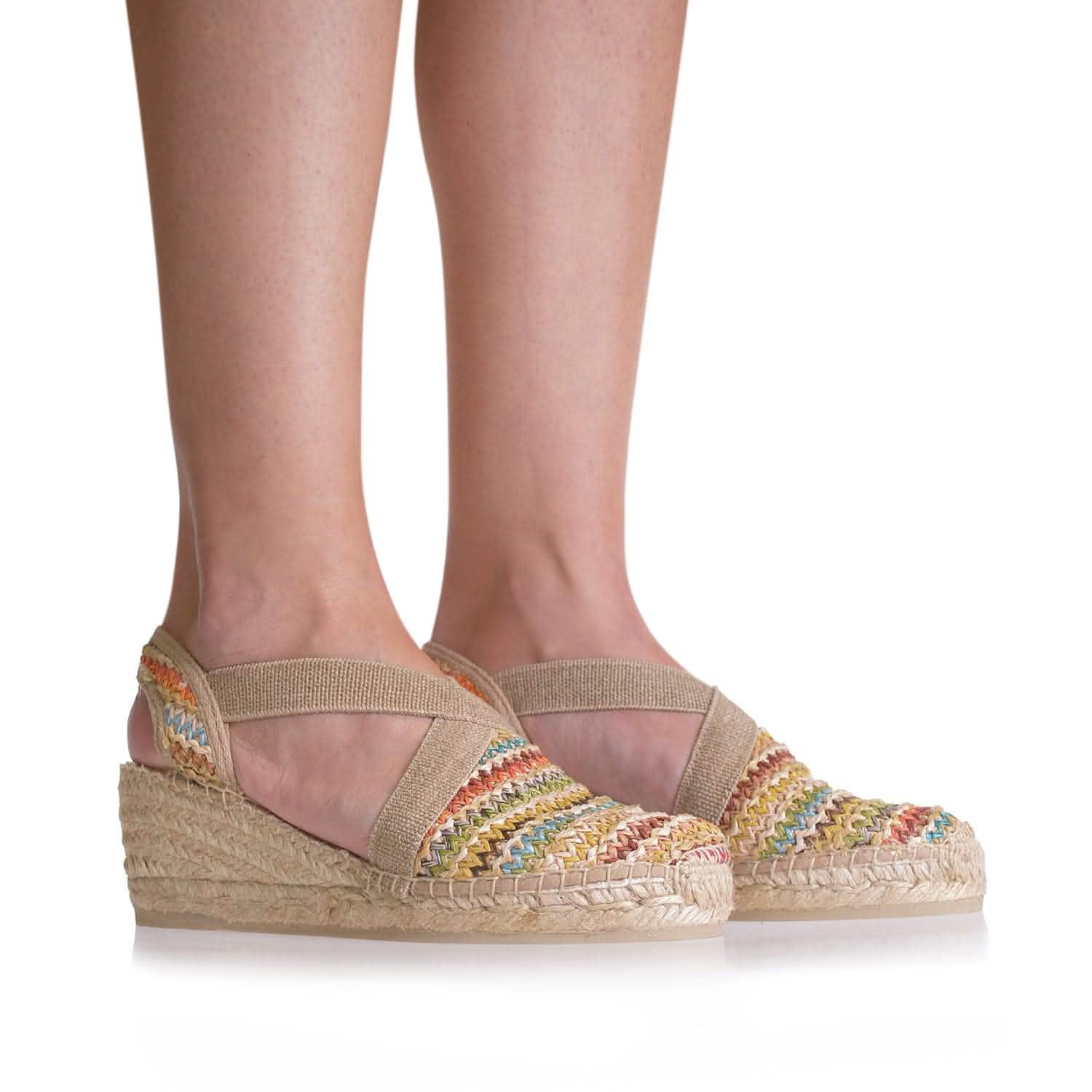 Women's Comfortable Cotton Blend Wedge Espadrille Shoes - Breathable Summer Sandals for Beach, Vacation & Casual Outings