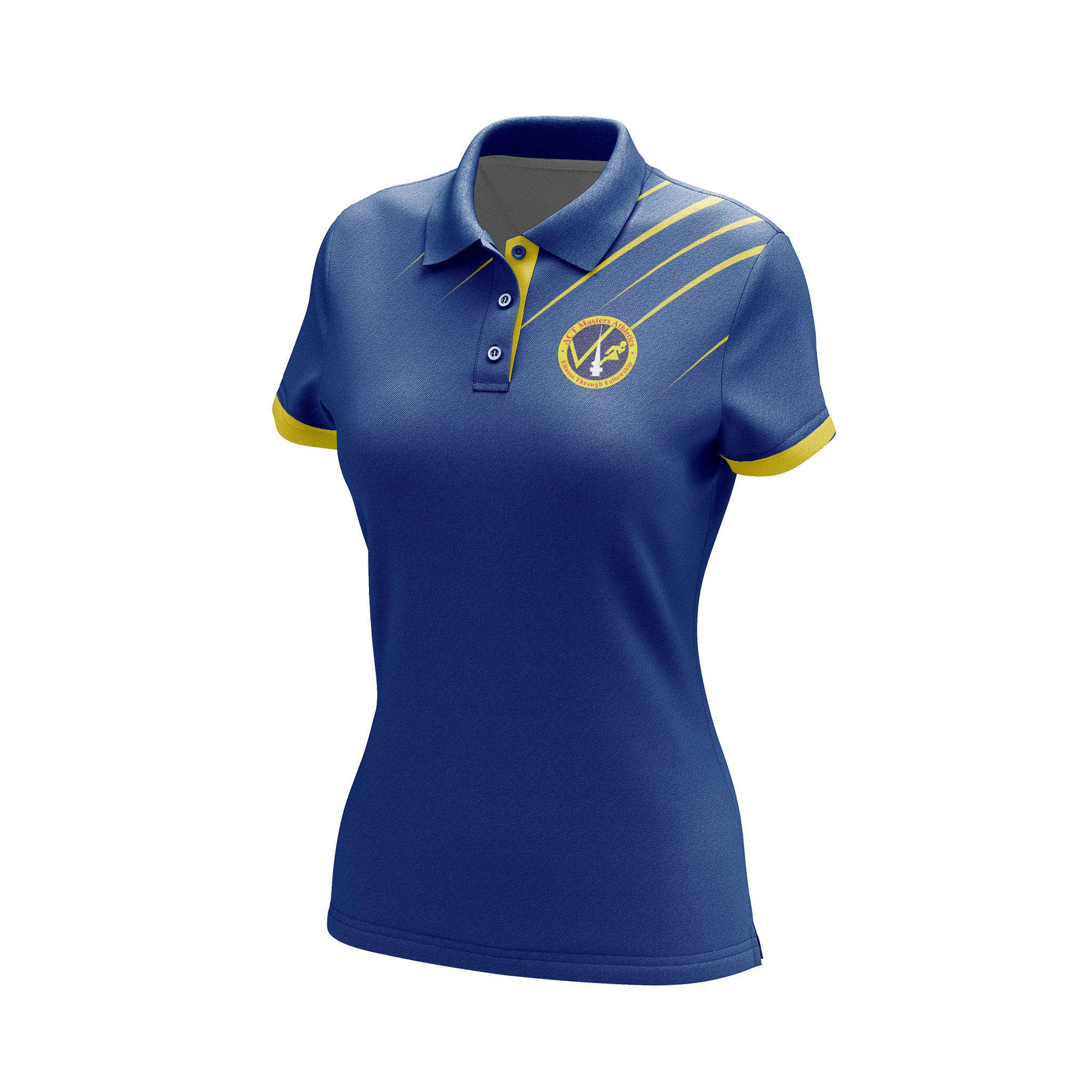 ACT Masters Athletics Women's Performance Polo Shirt - Moisture Wicking & Breathable for Running, Tennis & Golf - Comfortable Athletic Top for Workouts & Sports