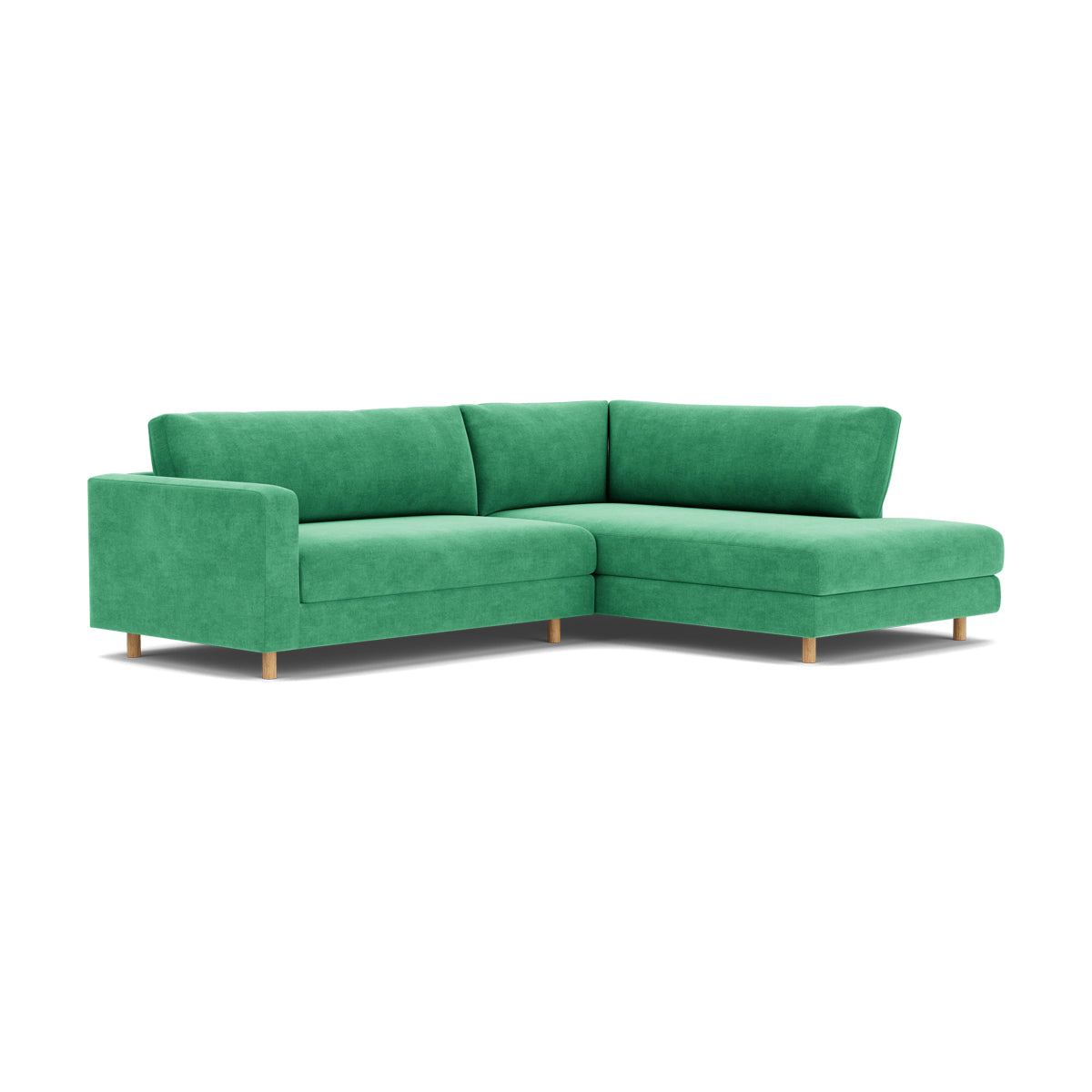 Douglas Fabric Right Corner Sofa - Modern L-Shaped Sectional Couch for Living Room, Small Spaces & Apartments | Comfortable Upholstered Furniture for Family Gatherings & Movie Nights