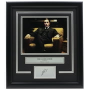 Al Pacino Framed 8x10 The Godfather Movie Photo with Laser Engraved Signature - Perfect for Home Theater Decor, Movie Memorabilia Collection & Gangster Film Fan Gifts