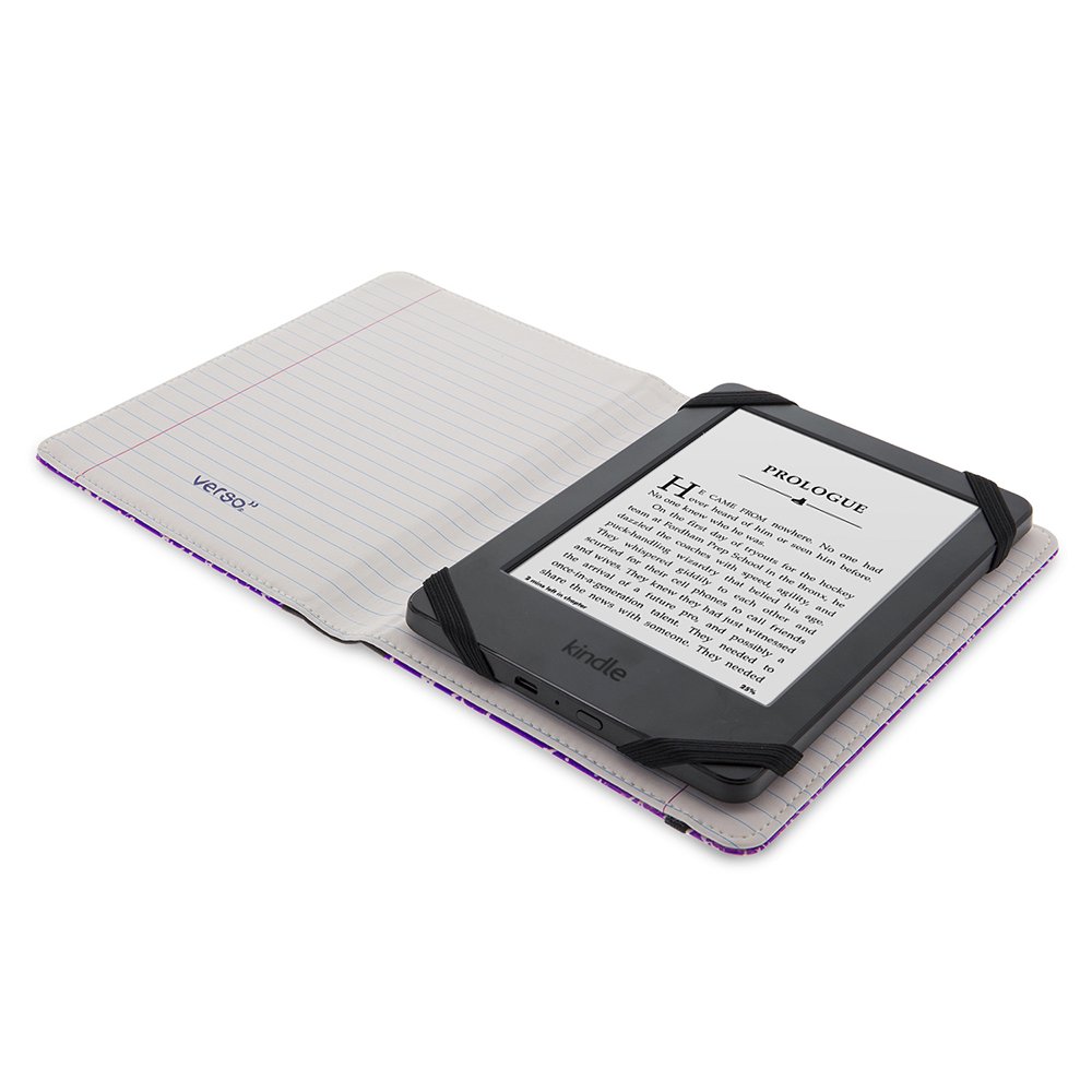 Verso Kindle Case - Classic Purple Composition Book Folio Protective Cover for Amazon Kindle (Fits Kindle Paperwhite, Kindle & Kindle Touch) | Perfect for Reading, Travel & School Use