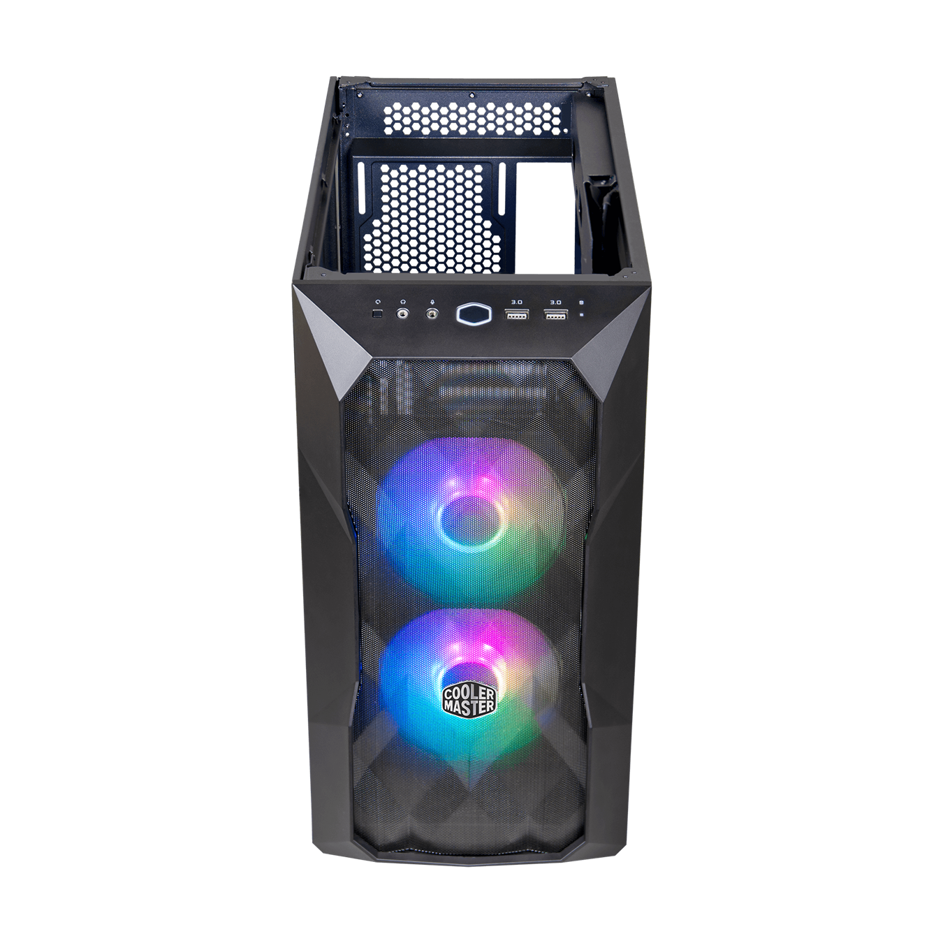 Cooler Master TD500 Mesh V2 ATX Mid Tower PC Case with Tempered Glass Panel - High Airflow Gaming Computer Case for Custom Builds & RGB Setups