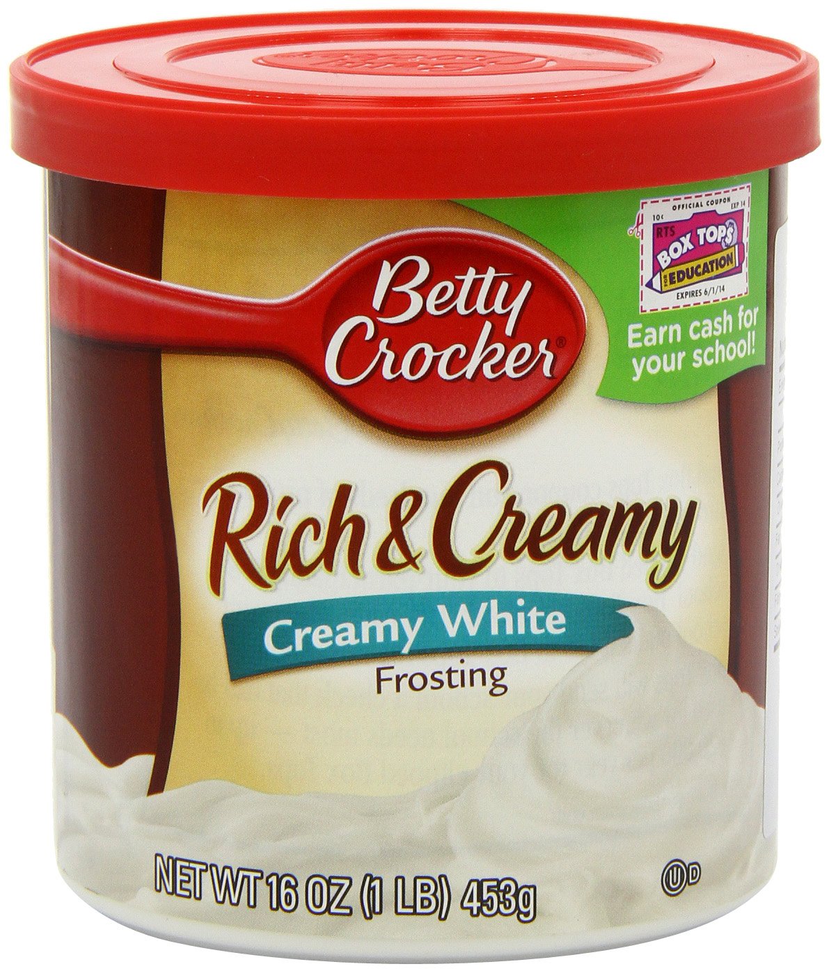Betty Crocker Gluten Free Rich & Creamy White Frosting - 16 oz (Pack of 8) - Perfect for Cakes, Cupcakes & Desserts - Dairy Free & Vegan Friendly Baking Icing
