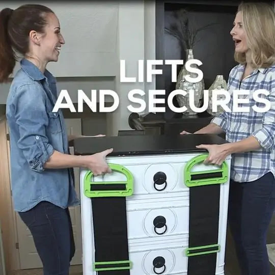 Heavy Duty Furniture Moving Straps - Adjustable Shoulder Lifting Sliders for Sofa, Mattress & Appliance Moving - Ergonomic Design for Easy Home & Office Relocation