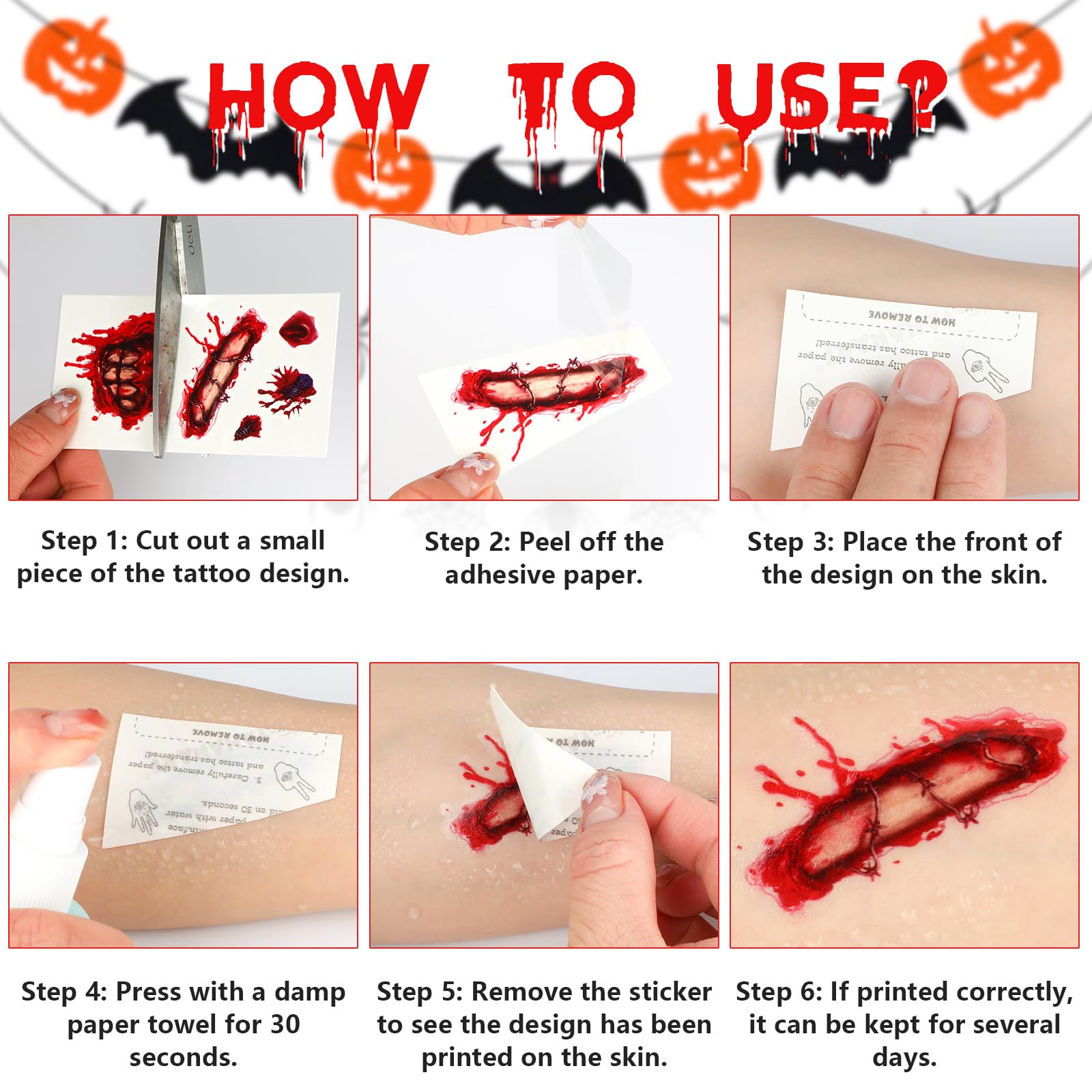 Beipegin Butcher Costume Set - Bloody Apron, Headband, Knife & Fake Wounds for Halloween Zombie & Terror Outfits - Perfect for Men's Scary Halloween Parties & Horror Cosplay