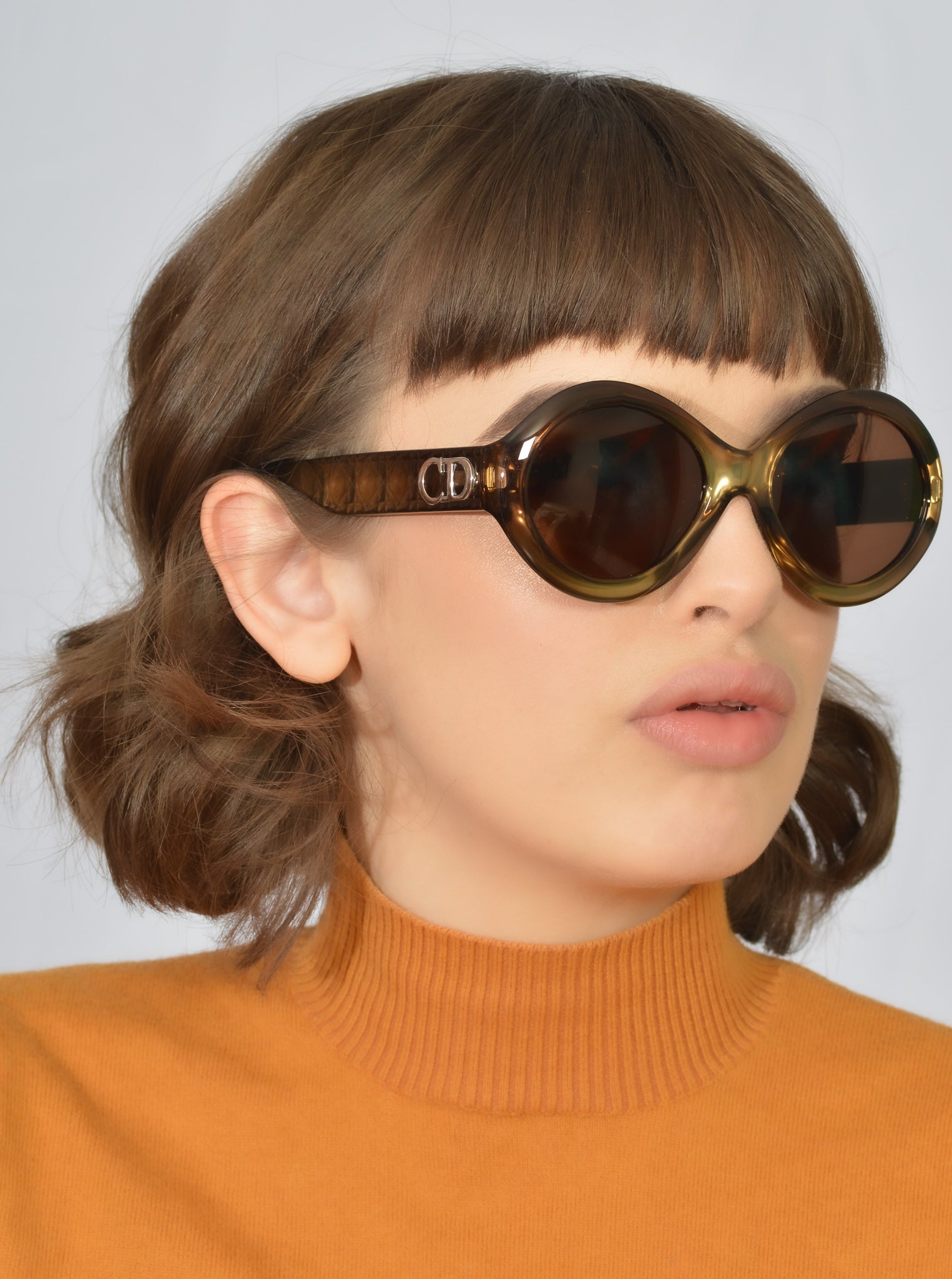 Christian Dior Greta 13K Gold-Plated Sunglasses - Luxury Designer Shades for Women - UV Protection & Fashion Statement - Perfect for Beach, Driving & Outdoor Activities