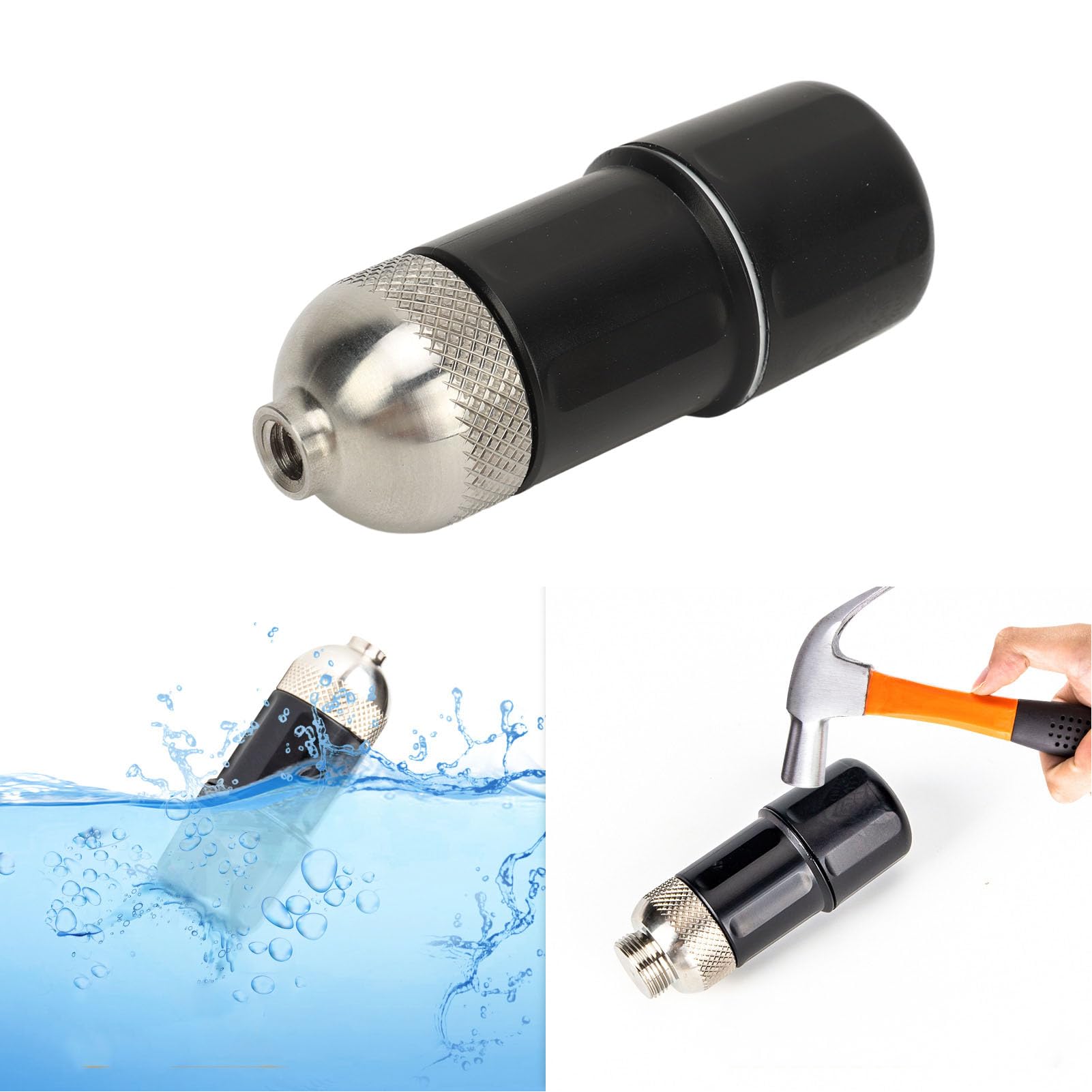 512Hz Transmitter Remote Sonde for Pipeline & Sewer Inspection | ABS Portable Pipe Locator with Steel Connector | Fast Detection, Lightweight Design | Ideal for Sewage, Water Supply & Underground Utility Locating