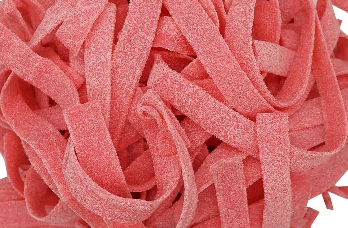 Bayside Sour Candy Belts - Assorted Flavors (Pink Lemonade, Blue Raspberry, Green Apple) - 6.6LB Bulk Sour Belts for Parties, Movie Nights & Office Snacks
