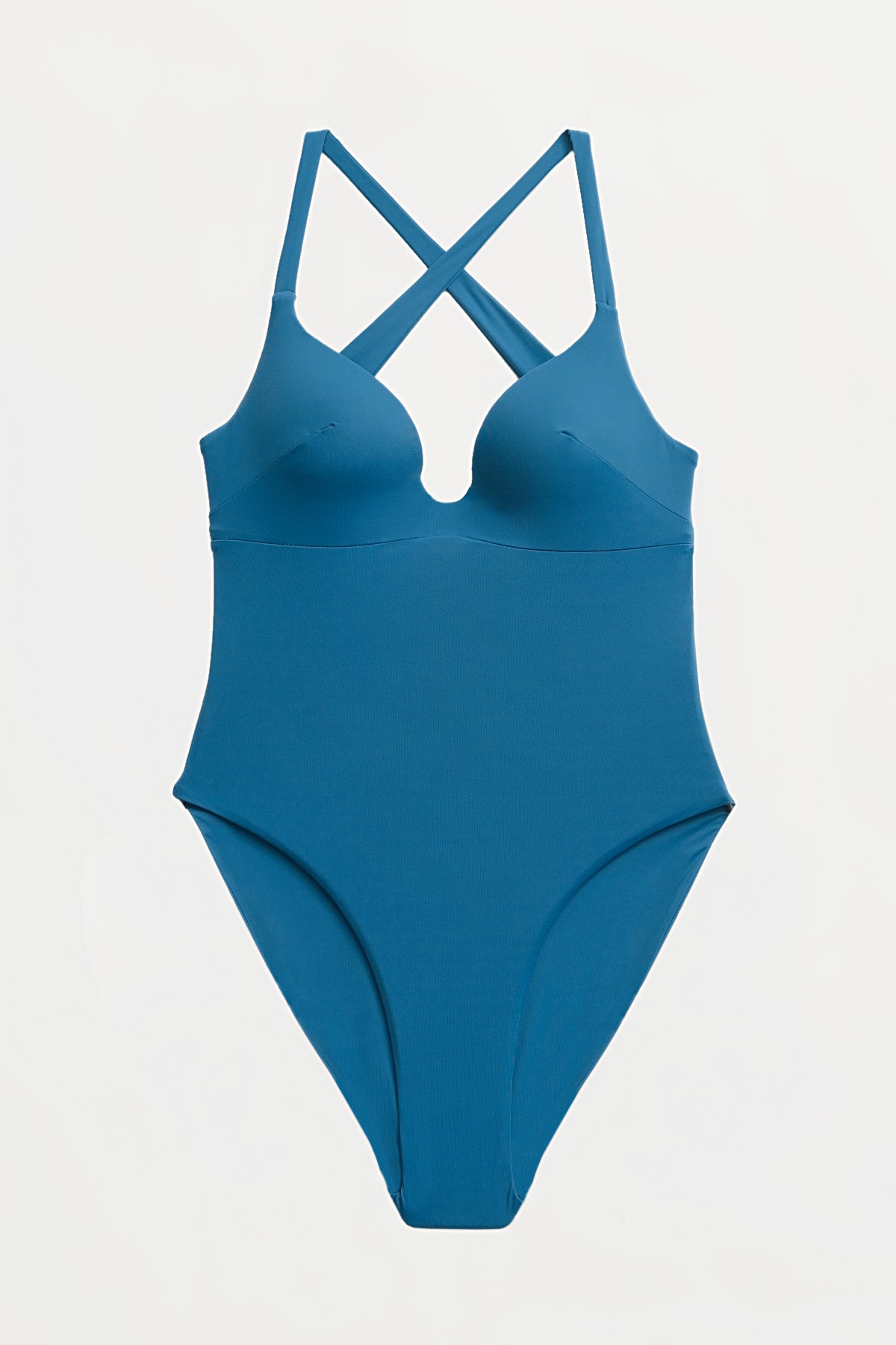 DAX One Piece Full Coverage Swimsuit - Indigo Blue Bathing Suit for Women | Perfect for Beach, Pool, and Summer Vacations